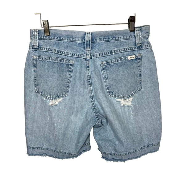 Vintage 90s Light Waist Relaxed Distressed Shorts 12 - Picture 2 of 11